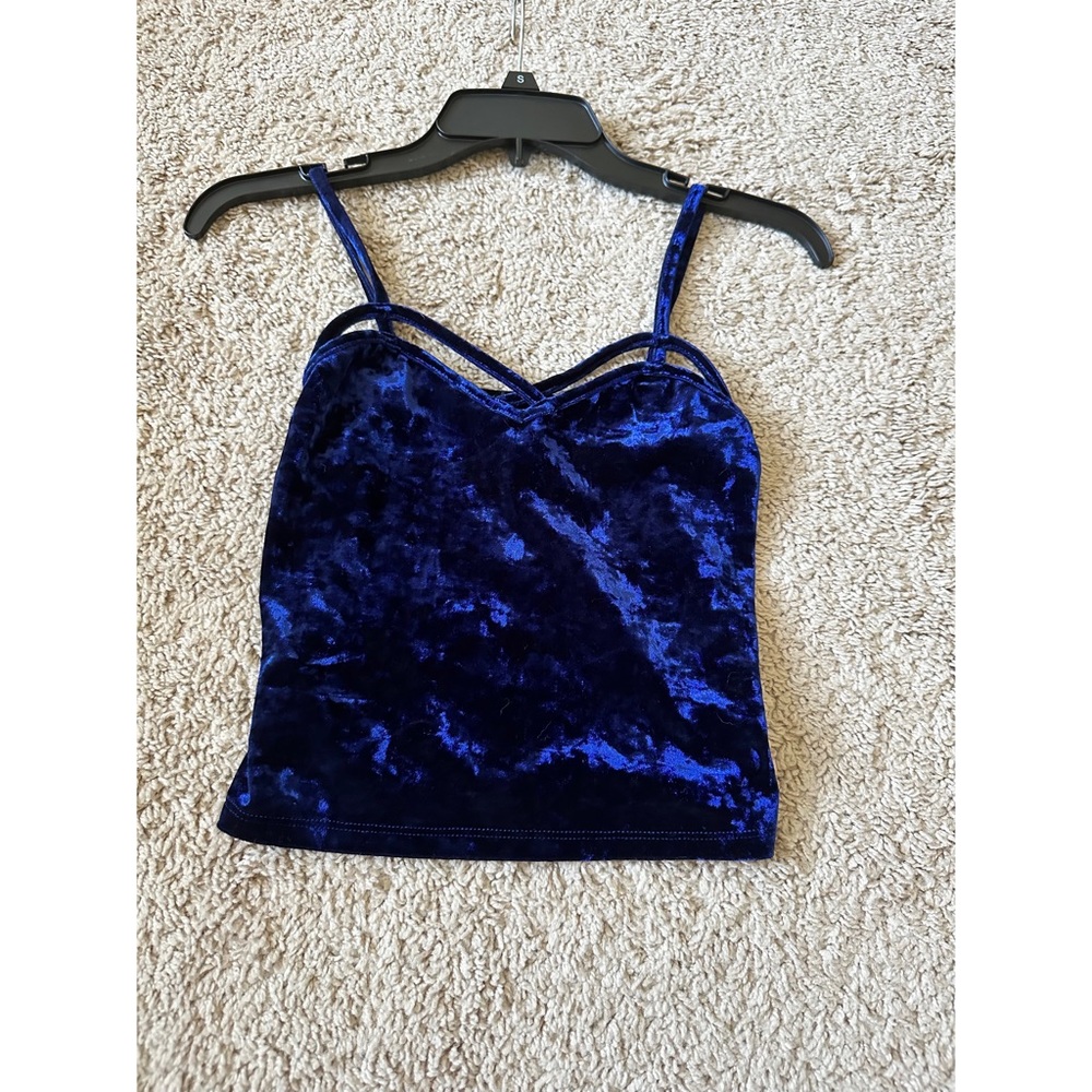 Forever 21 Velvet Cropped Tank